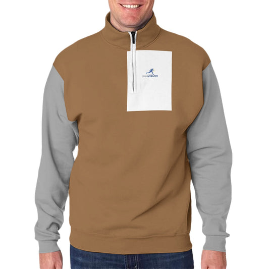 Pinwear Hidden Half-Zip Placket Hoodie