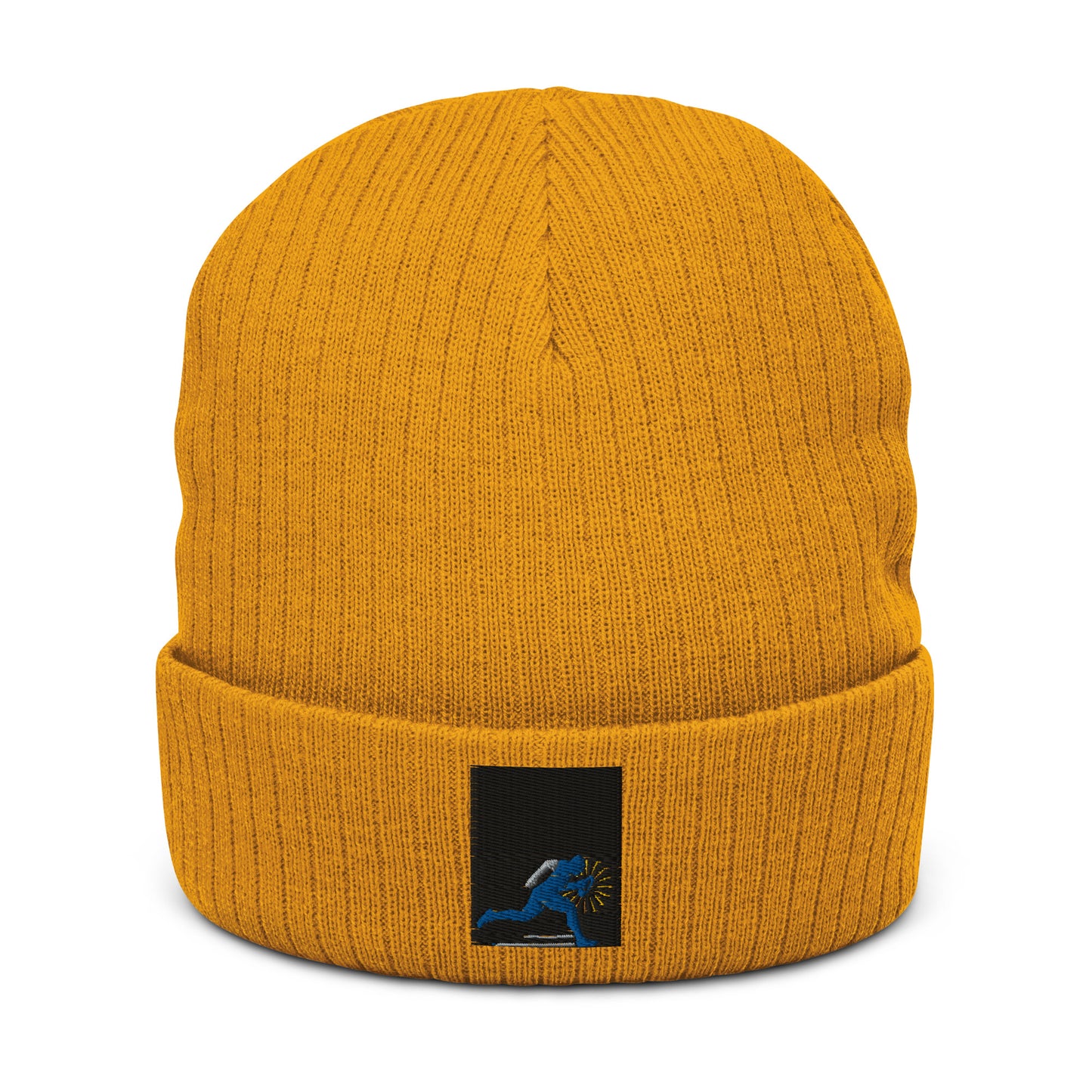 Running Man Ribbed knit beanie